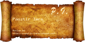 Pasztir Imre névjegykártya